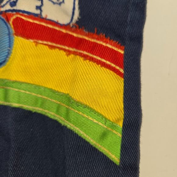 Vintage Peanuts Snoopy Navy Bell Bottoms 18 Months 1970s Patch 17" L 16" W 9" I - Picture 5 of 9